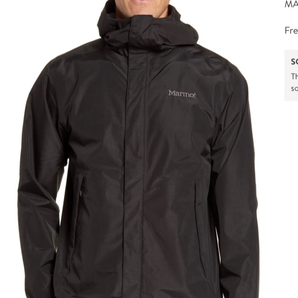 NWOT MarmotMen's Phoenix EVODry JacketBlack Size S